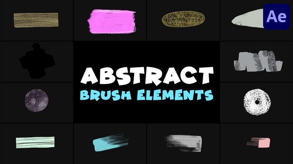 Videohive Abstract Brush Elements | After Effects Elements template preview