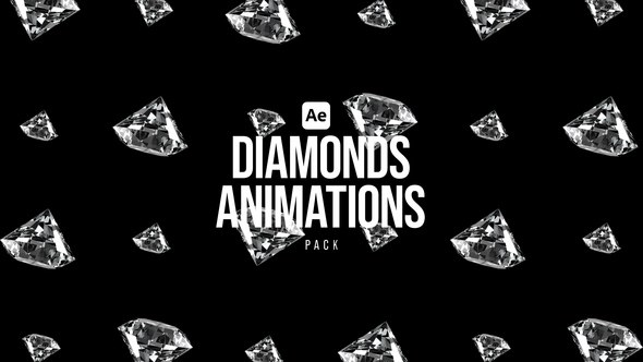 Videohive Diamonds Animations Pack Elements template preview