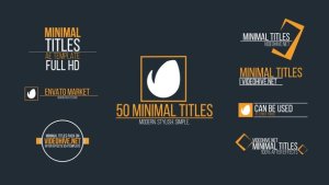 Minimal Titles Video Displays template preview