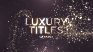 Videohive Gold Particles Titles 43755751 Titles template preview