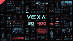 Videohive Vexa HUD Infographics Infographics template preview