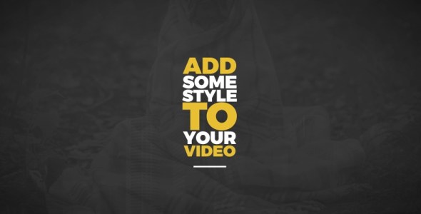 Videohive Typography Collection Titles template preview