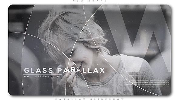 Videohive Glass Circles Parallax Slideshow Video Displays template preview