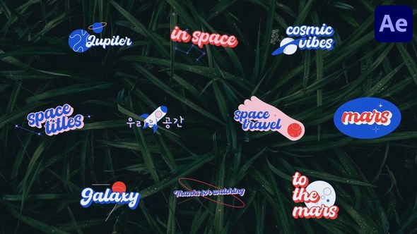 Videohive Galaxy Titles for After Effects Titles template preview