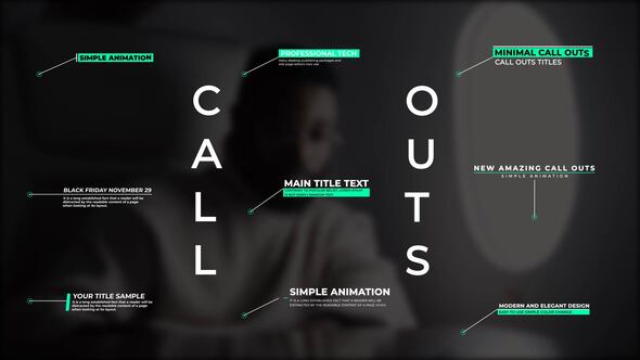 Videohive Call Outs | After Effects 43074419 Titles template preview