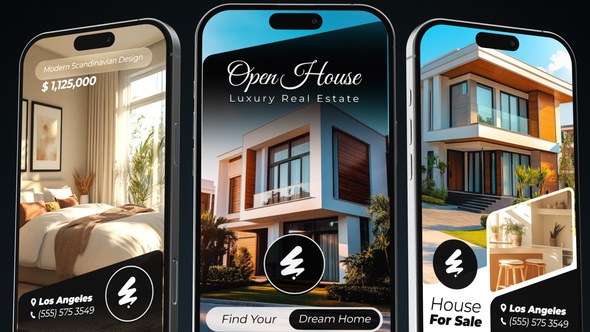 Videohive Real Estate Listing Promo 58726537 Video Displays template preview