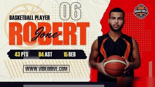 Videohive Basketball Player Intro 56706395 Openers template preview