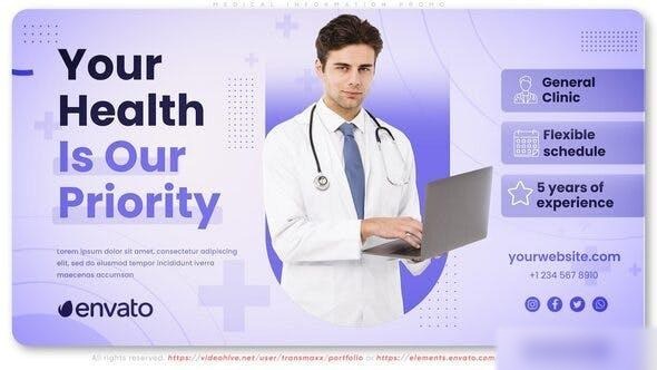 Videohive Medical Information Promo Openers template preview