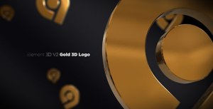 Videohive Gold 3D Logo Opener Logo Stings template preview