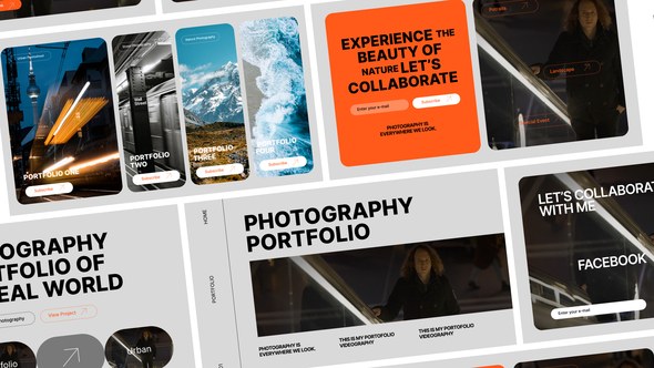 Videohive Photography Portfolio Video Template Video Displays template preview