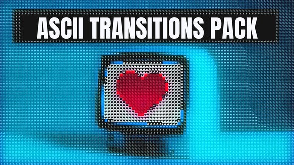 Videohive ASCII Transitions Pack | After Effects Elements template preview