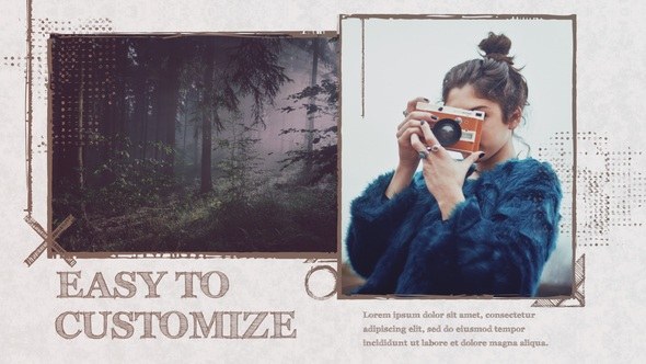Videohive Grunge Photo Slideshow Video Displays template preview