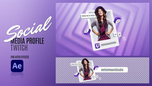 Videohive Social Media Profile - Twitch 48124675 Elements template preview