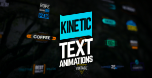 Kinetic Text Animations Video Displays template preview