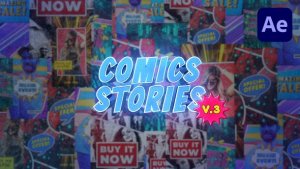 Videohive Comics Instagram Vertical Stories V.3 Elements template preview
