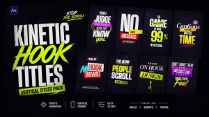 Kinetic Hook Titles Openers template preview