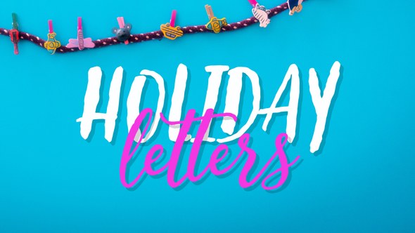Videohive Holiday Letters Titles template preview