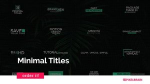 Minimal Titles Video Displays template preview