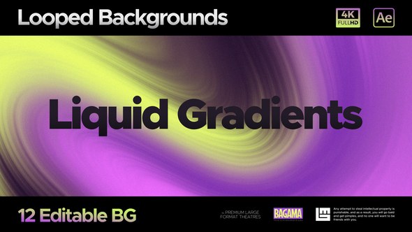 Videohive Seamless Liquid Backgrounds Elements template preview