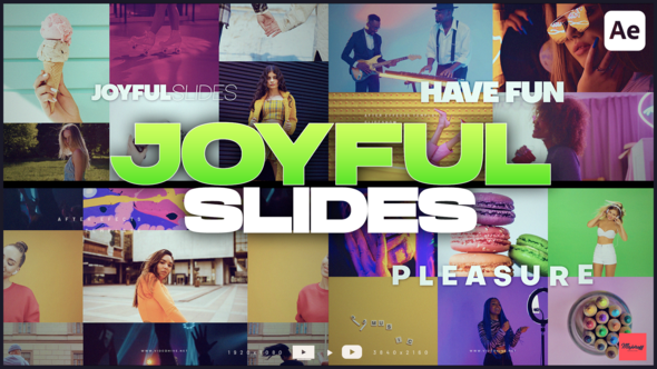 Videohive Joyful Slides Openers template preview