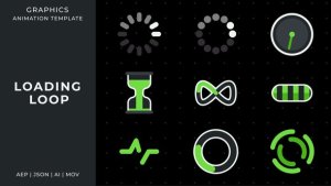 Videohive Loading loop graphic animation template | After Effects Elements template preview