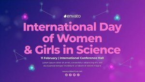 Videohive International Day Of Women & Girls In Science Openers template preview