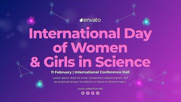 Videohive International Day Of Women & Girls In Science Openers template preview
