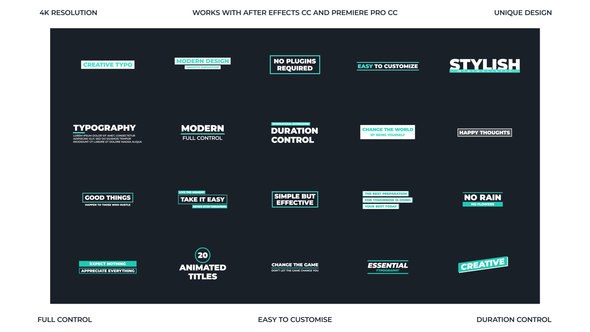 Creative Typo Video Displays template preview