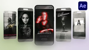 Videohive Halloween Instagram Video Displays template preview