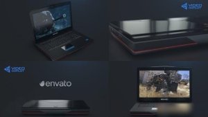 Videohive Laptop Gaming Opener Openers template preview