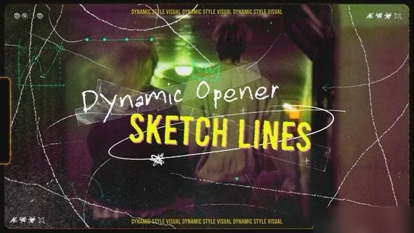Videohive Sketch Grunge Opener Openers template preview