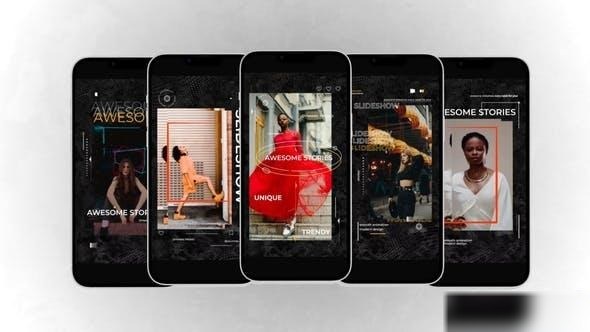 Videohive Trendy Stories 45805269 Openers template preview