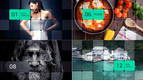 Videohive Modern Grid Show Video Displays template preview