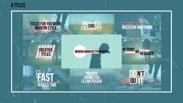 Videohive Simple Titles | AE 52856163 Titles template preview