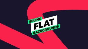 Videohive Spline Flat Backgrounds Elements template preview