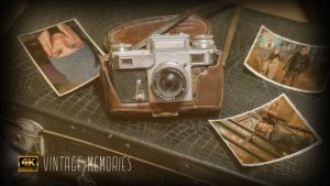 Videohive Vintage Memories 4K Video Displays template preview