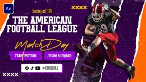 Videohive American Football 46103582 Video Displays template preview