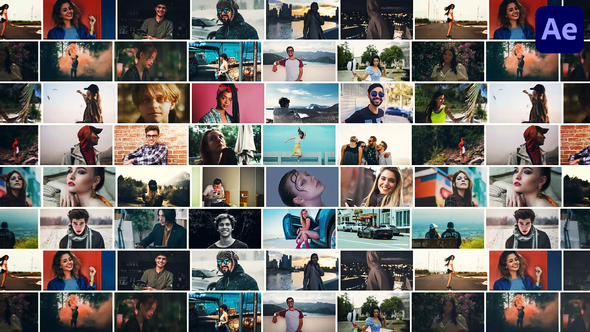Videohive Mosaic Logo Opener 59313116 Openers template preview