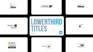 Videohive Lowerthird Titles 11 for After Effects Titles template preview