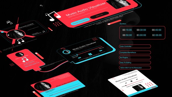 Videohive Audio Visualizer Pack 39860825 Product Promo template preview