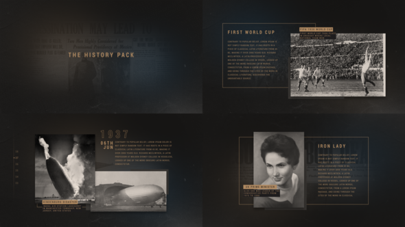 Videohive The History Pack Video Displays template preview
