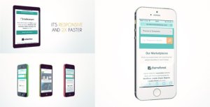 Promote Your App or Website V2 Video Displays template preview