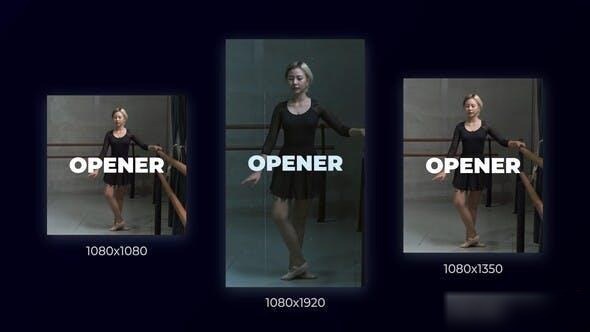 Videohive Modern Opener Instagram 48040518 Openers template preview