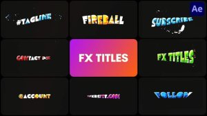 Videohive Colorful Flash FX Titles | After Effects Titles template preview