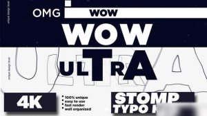 Videohive Stomp - Typo Kicks Openers template preview
