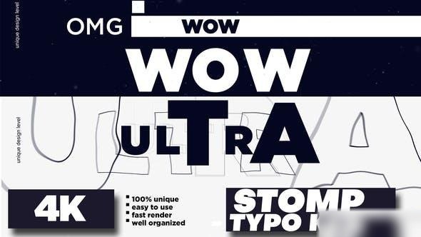 Videohive Stomp - Typo Kicks Openers template preview