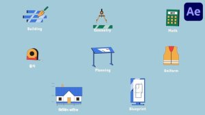Videohive Engineering icons And Titles for After Effects Titles template preview