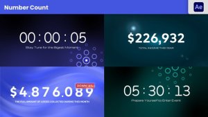 Videohive Number & Time Count Elements template preview