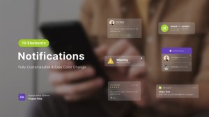 Videohive Notifications Elements template preview