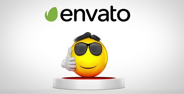 Videohive Jumping Emoji Logo Reveal Logo Stings template preview